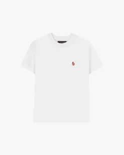 Nude Project Apple Crew Slim Tee White New