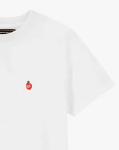 Nude Project Apple Crew Slim Tee White New