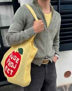 Nude Project Apple Crochet Bag Yellow Hot