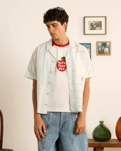 Nude Project Block Shirt Baby Blue Sale