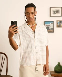 Nude Project Block Shirt Beige Discount