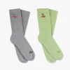 Nude Project Calcetines Quote Verde/Gris 2Xpack Clearance