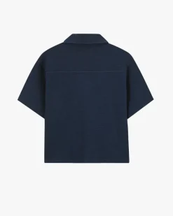 Nude Project Camisa Marbella Waflle Azul Marino Discount