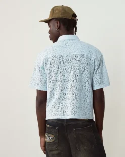 Nude Project Camisa Romantica Azul Cielo Online