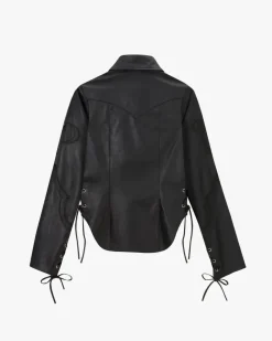 Nude Project Camisa Sophisticated Cowgirl Leather Hot