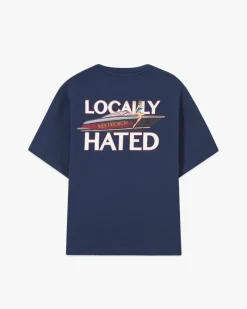 Nude Project Camiseta Azul Marino Locally Hated Best