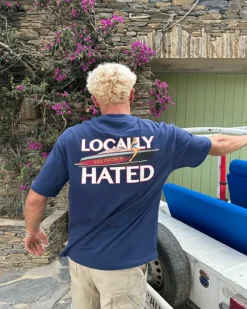 Nude Project Camiseta Azul Marino Locally Hated Best