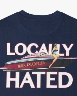Nude Project Camiseta Azul Marino Locally Hated Best