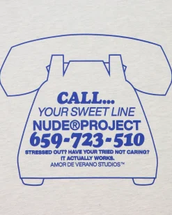 Nude Project Camiseta Call Gris Clearance