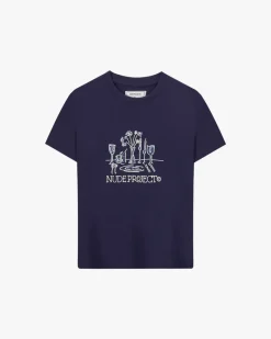 Nude Project Camiseta Cena Azul Marino New
