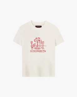 Nude Project Camiseta Cena Blanco Crema Sale