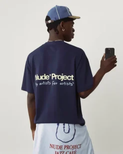 Nude Project Camiseta Cult Kid Azul Marino Hot