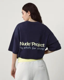 Nude Project Camiseta Cult Kid Azul Marino Hot