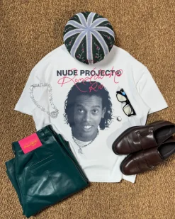 Nude Project Camiseta Face Blanca