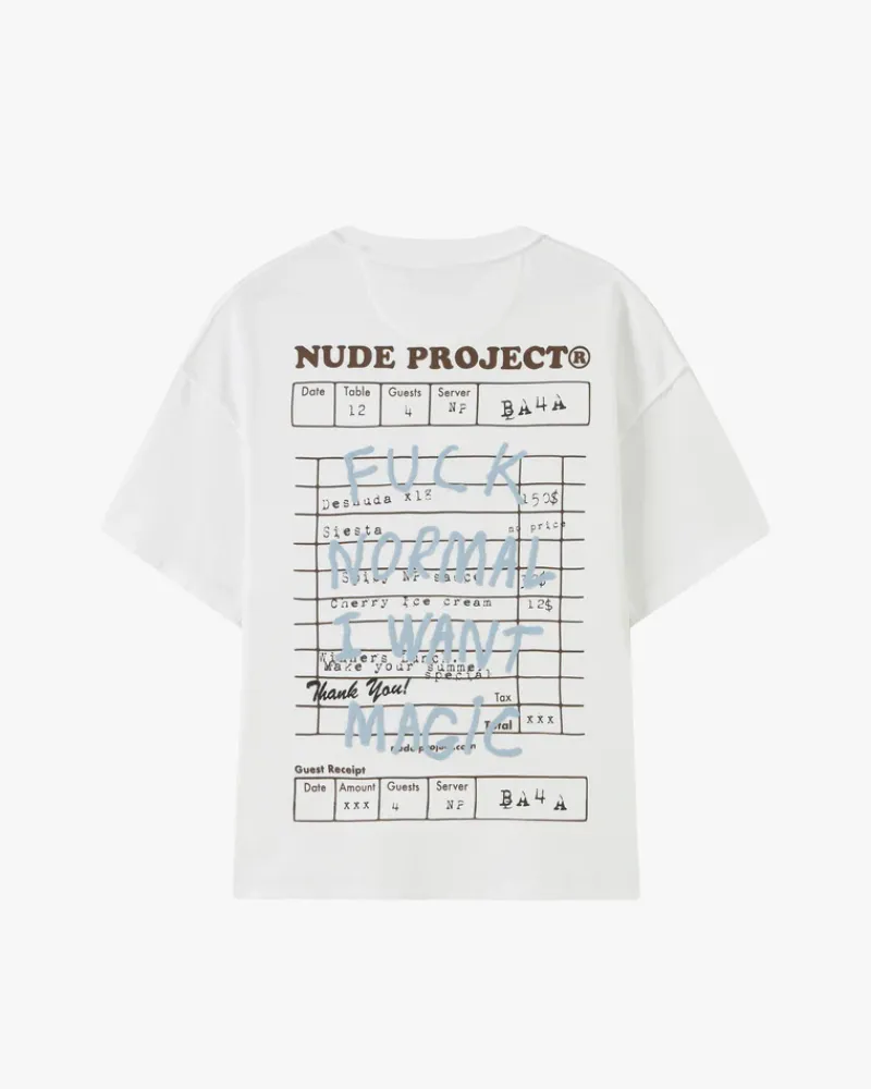 Nude Project Camiseta Fuck Normal Blanca Outlet