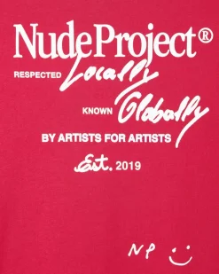 Nude Project Camiseta Global Soon Frambuesa