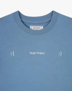Nude Project Camiseta God is a DJ Azul Cielo Clearance