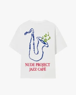 Nude Project Camiseta Jazz Cafe Blanca Discount