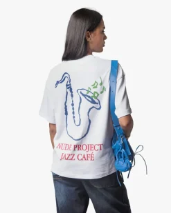 Nude Project Camiseta Jazz Cafe Blanca Discount