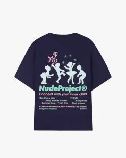 Nude Project Camiseta Lil'Rebel Azul Marino Hot