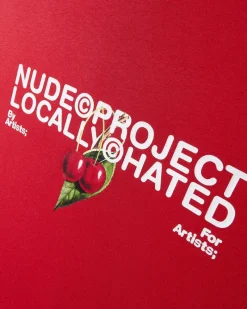 Nude Project Camiseta Locally Hated Cherry Roja Hot