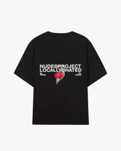 Nude Project Camiseta Locally Hated Cherry Negra Online