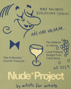 Nude Project Camiseta Más Vino Verde New