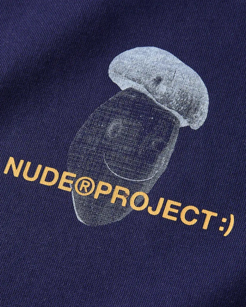 Nude Project Camiseta Mushroom Azul Marino Outlet