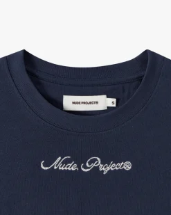Nude Project Camiseta Peach Azul Marino Discount