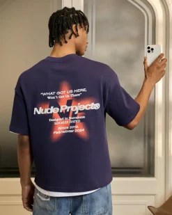 Nude Project Camiseta Seoul Azul Marino Online