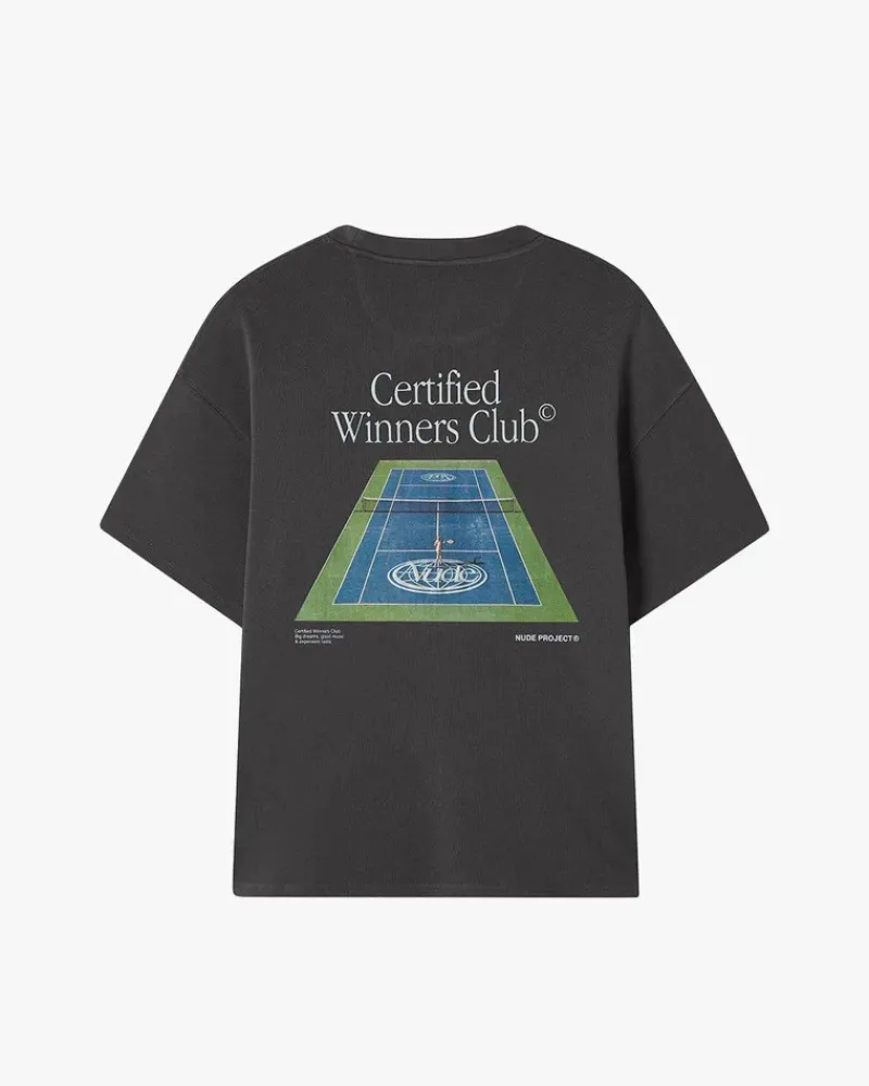 Nude Project Camiseta Tennis Gris Oscuro Sale