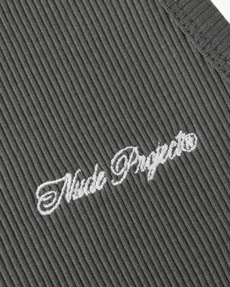 Nude Project Camiseta Tirantes Ss24 Beige/Gris Oscuro Online