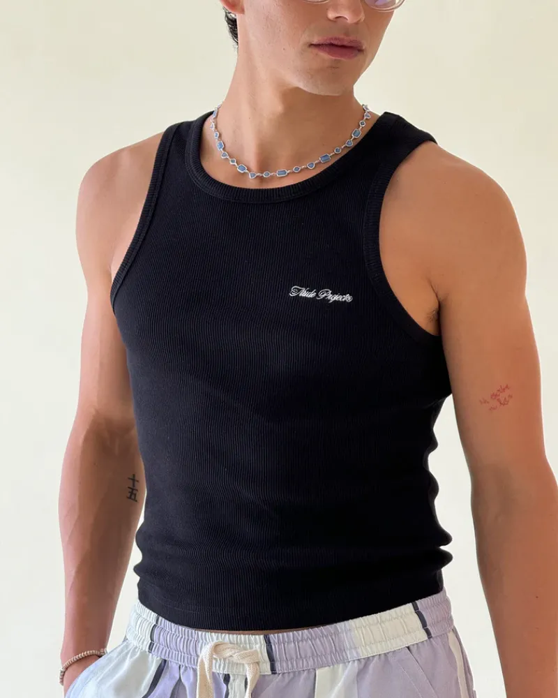 Nude Project Camiseta Tirantes Ss24 Blanco/Negro Clearance
