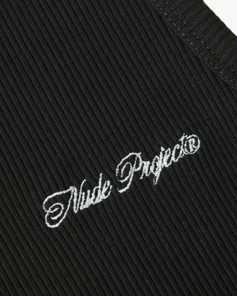 Nude Project Camiseta Tirantes Ss24 Blanco/Negro Clearance