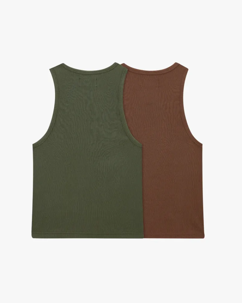 Nude Project Camiseta Tirantes Ss24 Verde/Marrón Hot
