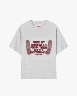 Nude Project Camiseta Type Shit Gris Best