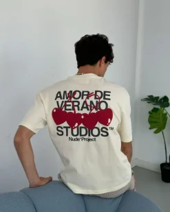 Nude Project Camiseta Xoxo Blanco Crema