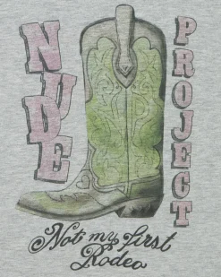 Nude Project Camiseta Yeehaw Gris Clearance