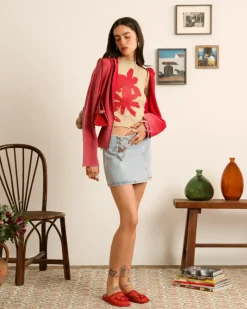 Nude Project Cherry Denim Skirt