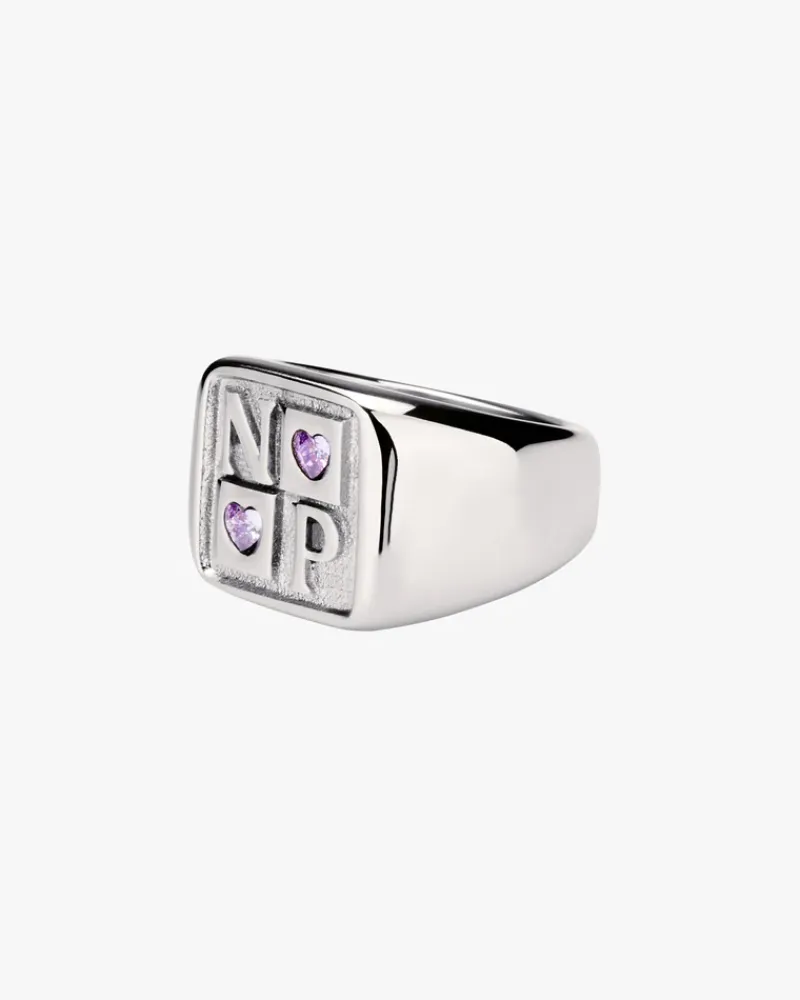 Nude Project Chess Ring Silver Clearance