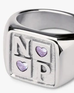 Nude Project Chess Ring Silver Clearance