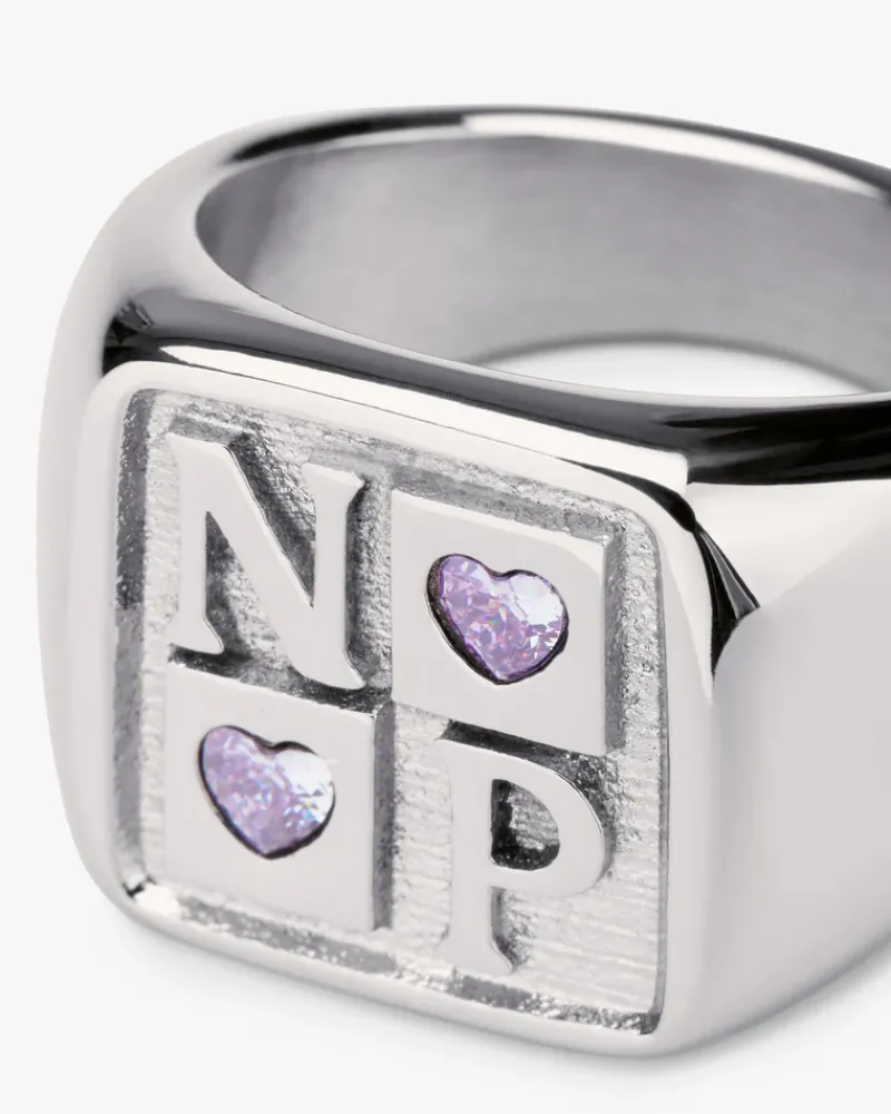 Nude Project Chess Ring Silver Clearance