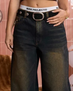 Nude Project Cinturón Belt Negro New
