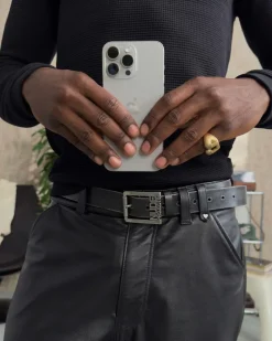 Nude Project Classic Belt Worn Black