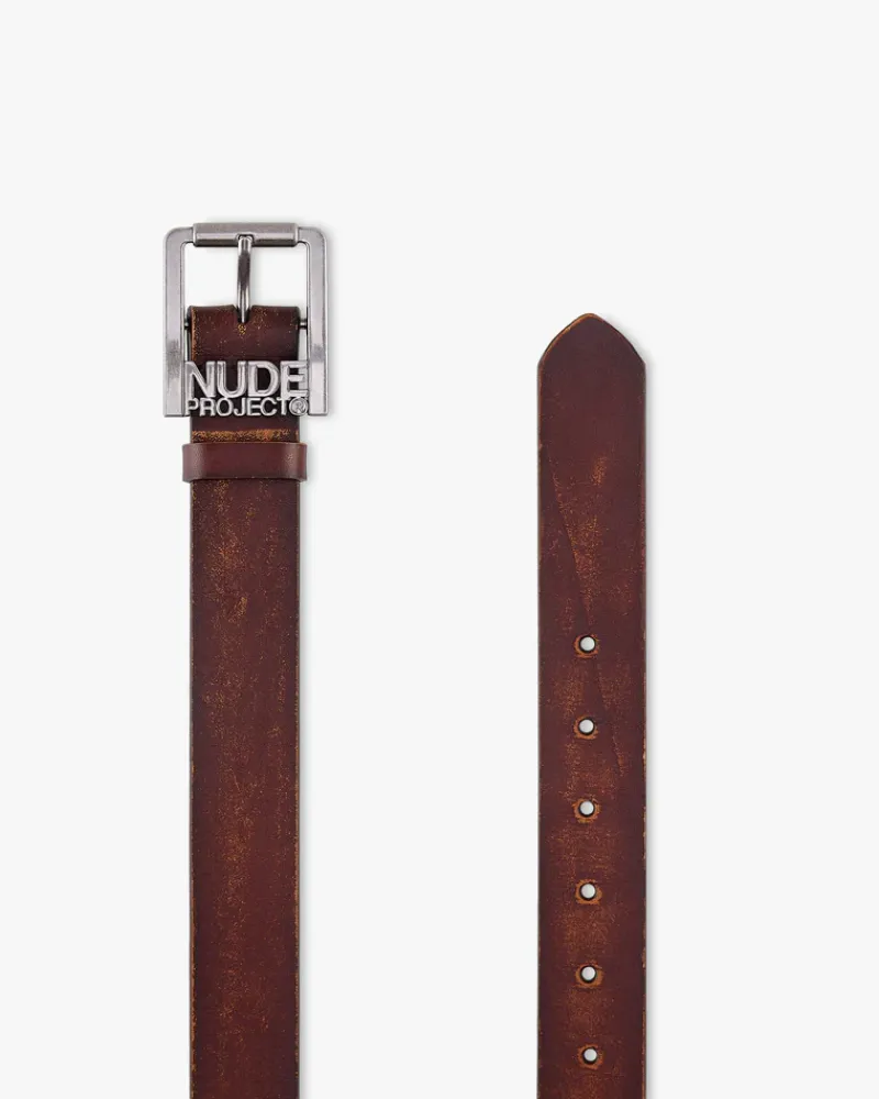 Nude Project Classic Belt Worn Brown Clearance