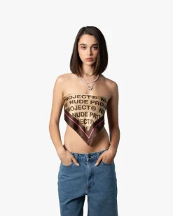 Nude Project Classic Handkerchief Logo Brown Clearance