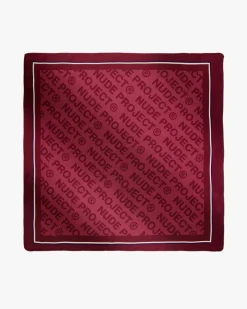 Nude Project Classic Handkerchief Logo Burgundy Outlet