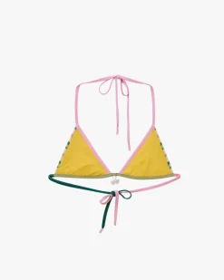 Nude Project Costa Bikini Top Stripes Hot