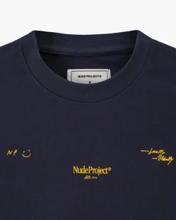 Nude Project Crewneck Global Soon Azul Marino Hot