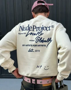 Nude Project Crewneck Global Soon Blanco Crema Best